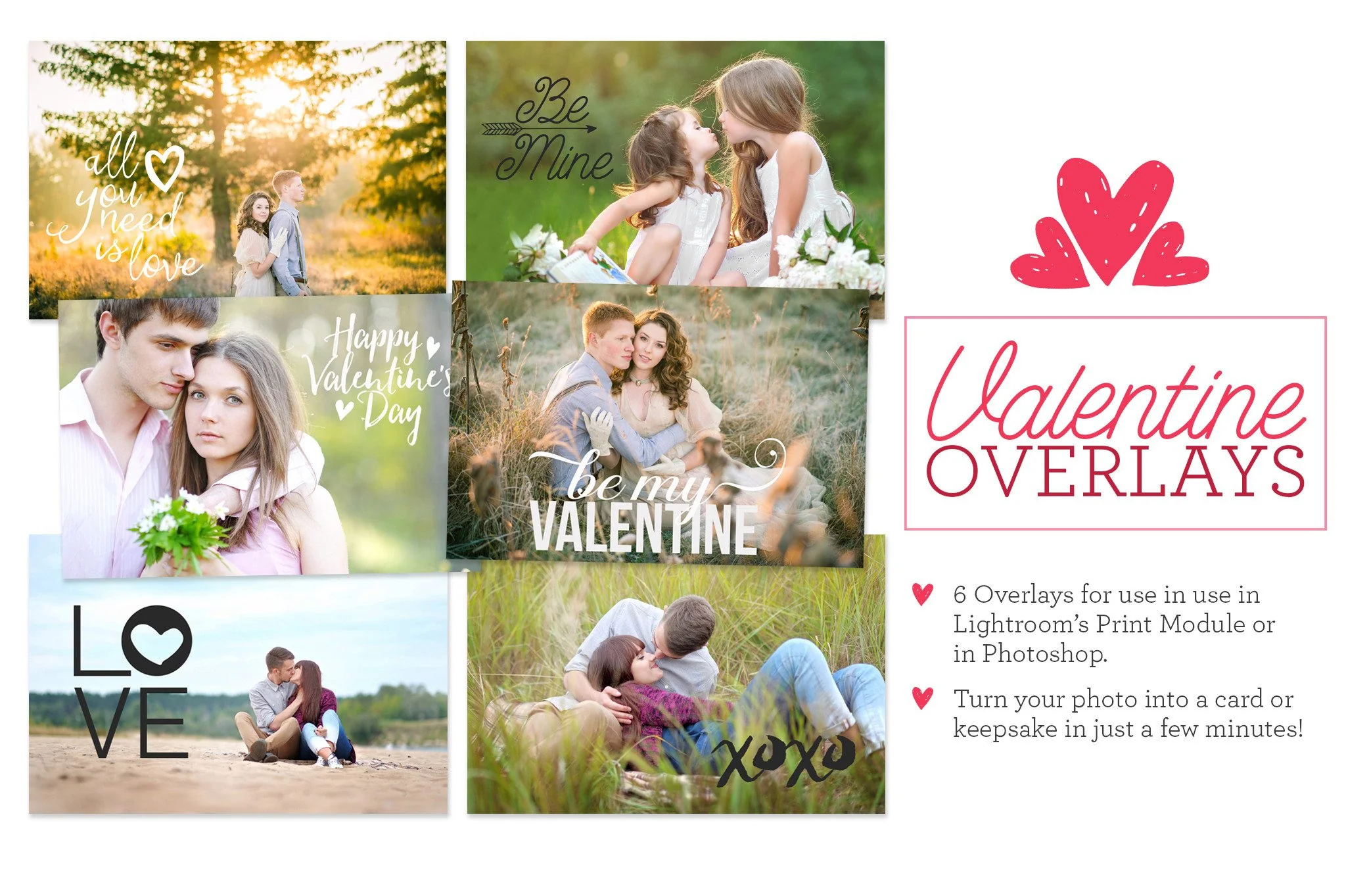 Valentine's Day Overlays for Lightroom