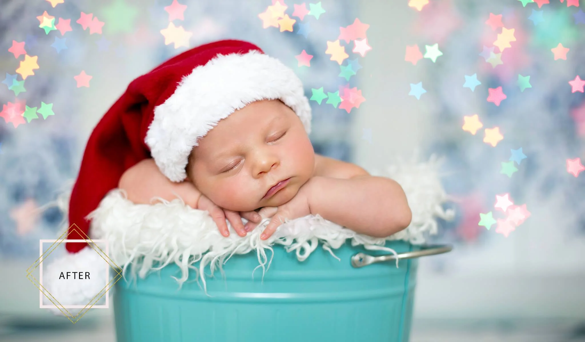 Holiday Bokeh Overlays & Actions Collection for Photoshop - Image 7