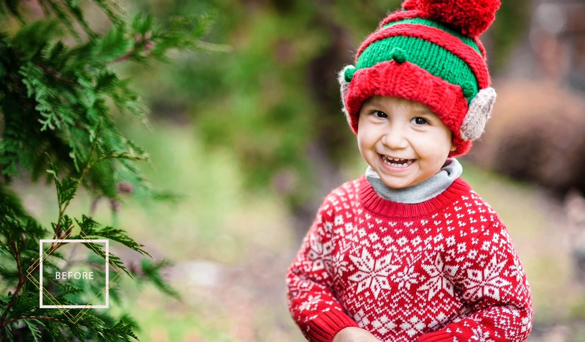 Holiday Bokeh Overlays & Actions Collection for Photoshop - Image 8